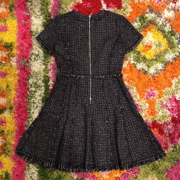 Eliza J Tweed Dress, navy blue size 2P - Picture 10 of 16